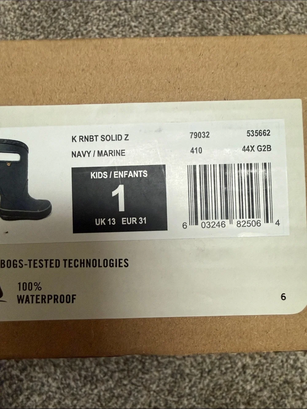 Bogs Kids Navy Rain & Snow Boots